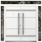 Vdomdoors Metal Double Doors Deux 1705 White Enamel 2 Sidelights and Top Transom Entry Modern Painted 96x110 DEUX1705DEXD-BEM-W12+72+12xH96+14-LH-I - alternate 1