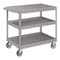 Pucel Flat Top Service Cart, 18 in W x 36 in D x 36 in H, 3 Shelves, Gray SCF-1836-3-C5 - alternate 1