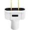Leviton 15A 125V 2-Wire 2-Pole Vinyl Cord Plug White 001-48643W - alternate 3
