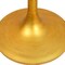 Homeroots 40" Brown And Gold Rounded Solid Wood And Iron Pedestal Base Dining Table 517769 - alternate 5