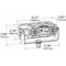 Grote Lighting Bracket Mount LED Fog Lamp, 12-36V, Clear Lens, Black Housing,  64H51-5 - alternate 4