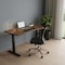 Homeroots Adjustable Brown and Black Wood and Stainless Steel Rolling Standing Desk 528673 - alternate 6
