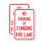 Signmission No Parking or Standing Fire Lane, 18'' X 24'' 2 Signs, Heavy Gauge Aluminum, 2PK A-1824-2PACK-23681 - alternate 1