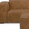 Homeroots 88" Brown Leather Wood Sofa With Ottoman 641068 - alternate 4