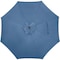 Outdoor Expressions 9 Ft. Aluminum Tilt/Crank Heather Blue Patio Umbrella 856151 - alternate 1