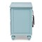 Homeroots 28" Blue Solid Wood Distressed Two Drawer Nightstand With USB Port 571342 - alternate 4