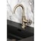 Kingston Brass One-Handle 1-Hole Bathroom Faucet with Knurled Handle, Deck Plate, and Push Pop-Up Drain KSD2213RKX - alternate 3