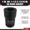 Performance Tool 1 in. Dr. Budd Socket, Sq Budd Socket, Chrome Moly, Laser Etching M783 - alternate 5