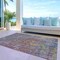 Homeroots 3' X 5' Pewter Abstract Washable Indoor Outdoor Area Rug 607878 - alternate 6