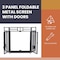 Lavish Home Fireplace Screen 3 Panel Fireplace Gate with Fireplace Doors and 4PC Fire Place Tools Set 80-FPTS-12 - alternate 3
