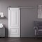 Sartodoors Barn Door 24x96 inches White Solid Core Modern Interior ROYAL9822BD-S-EMAL-2496 - alternate 1
