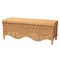 Bali & Pari Erla Bohemian Light Honey Rattan Accent Bench with Scallop border 247-13763-ZORO - alternate 1