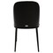 Leisuremod Tule Dining Side Chair, Black Frame with Black Leather Seat, 4PK TCBL18BL4 - alternate 2