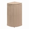 Happimess Chloe 15.56-Gallon All-Weather Wicker/Metal Corner Hideaway Outdoor Trash Can, Light Pink/White HPM1200D - alternate 5