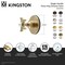 Kingston Brass Single-Handle Three-Way Diverter Valve with Round Trim Kit, Antique Brass KS3033NX - alternate 2