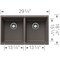 Blanco Precis Equal Double Bowl, Volcano Gray 527410 - alternate 3