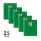C-Line Products 8-1/2" x 11" Green Two-Pocket Heavyweight Poly Portfolio Folder, 25EA/BX, 6BX/CT 33953-BX - alternate 3