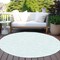 Homeroots 8' Sky Blue And Ivory Round Geometric Washable Indoor Outdoor Area Rug 602445 - alternate 4