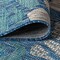 Jonathan Y Zinnia Modern Floral Textured Weave Navy/Aqua 8 ft Round Indoor/Outdoor Area Rug SMB110C-8R - alternate 4
