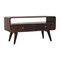 Homeroots 35in Walnut Solid Wood Enclosed and Open Storage TV Stand 719180 - alternate 4