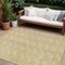 Homeroots 10' X 14' Gold And Beige Geometric Washable Indoor Outdoor Area Rug 595000 - alternate 1
