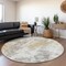 Homeroots 8' Midnight Ivory And Beige Round Abstract Washable Indoor Outdoor Area Rug 643615 - alternate 4