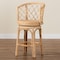 Bali & Pari Ayu Bohemian Light Honey Rattan Swivel Counter Stool 252-14026-ZORO - alternate 3