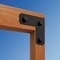Simpson Strong-Tie Outdoor Accents Avant Collection ZMAX 4X4 Black L Strap APVL4 - alternate 4