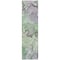 Homeroots 8' Runner Green Abstract Washable Non Skid Indoor Outdoor Runner Rug 559178 - alternate 6