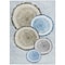 Homeroots 8' X 10' Blue Gold and Gray Faux Bois Washable Non Skid Indoor Outdoor Area Rug 564407 - alternate 7