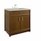 James Martin Vanities Bellshire 36" Single Vanity, Honey Oak w/ 3 CM Lime Delight Silestone Top 660-V36-HNO-3LDL - alternate 5