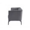 Homeroots 76" Dark Gray Sofa With Silver Legs 480907 - alternate 5