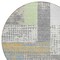 Homeroots 8' Gray Ivory And Mint Green Round Geometric Washable Indoor Outdoor Area Rug 612420 - alternate 6