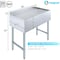 Amgood 36 in. x 18 in. Stainless Steel Underbar Drainboard AMG UD-1836-Z - alternate 4