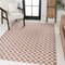 Jonathan Y Aimee Traditional Cottage Checkerboard Salmon/Cream 3 ft. x 5 ft. Indoor/Outdoor Area Rug TSN204A-3 - alternate 4