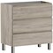 Homeroots 36" Natural Wood Freestanding Bathroom Vanity With White Sink And Three Drawers 624152 - alternate 2