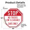 Signmission Stop No Trucks Low Clearance Cars O, 10 inch X 10 inch, Vinyl Decal, 2PK OC-D-2PACK-10-225 - alternate 3