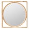 Bali & Pari Bayan Japandi Natural Rattan Wall Mirror 248-13780-ZORO - alternate 1