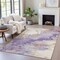 Homeroots 3' X 5' Purple And Gold Abstract Washable Indoor Outdoor Area Rug 631885 - alternate 5