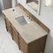 James Martin Vanities Brittany 60" Single Vanity, Pecan w/ 3 CM Tajnar Eclos Top w/FreePower Wireless Charger 655-V60S-PCN-FTJR - alternate 5
