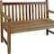 Homeroots 26in Natural Teak Solid Wood Garden Bench 376760 - alternate 7