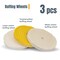 Powertec Buffing Wheels 6" Kit with 3pcs Polishing Compound Set, 1/2" Arbor Hole 71631 - alternate 5