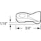 Prime-Line Prime-Line 1/16 in. D X 3/4 in. L Matte White Nylon Converging Door Kit 8 pc T 8732 - alternate 2