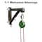 Safewaze Mounted Material Lift System: 2.5in- 3in Clamps 024-24013 - alternate 2