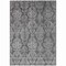 Homeroots 8' X 10' Gray And Pewter Damask Washable Indoor Outdoor Area Rug 616529 - alternate 4
