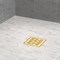 Hydroware Square Shower Drain, C06 Brushed Gold, 6 Inches HYD-0020 - alternate 4