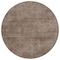 Homeroots 8' Brown Round Washable Indoor Outdoor Area Rug 598802 - alternate 2