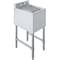 Amgood 1 bowl, Freestanding, 304 Stainless Steel, 14 in. W x 19 in. L x 33 in. H AMG SINK BAR S1C-101410-NF-Z - alternate 1