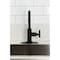 Kingston Brass Single-Handle Bar Faucet with Knurled Handle, Matte Black KSD8500RKZ - alternate 5