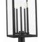 Z-Lite Nova 5 Light Outdoor Post Mounted Fixture, Black/Clear, 14.25 In W x 117 In H 5018PHXLR-564P-BK - alternate 2